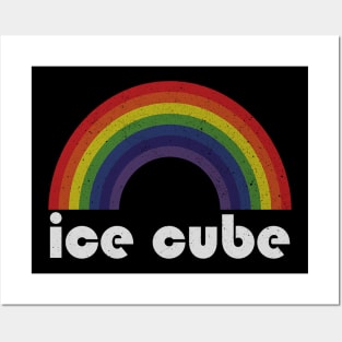 Ice Cube Vintage Retro Rainbow Posters and Art